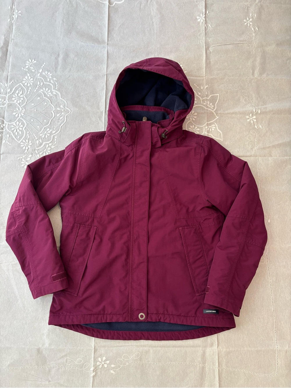 Lands' End Women’s Purple Squall Coat Size Medium